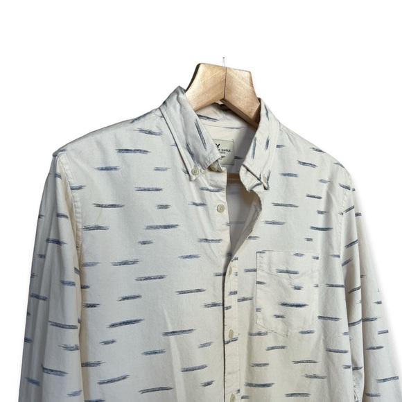 American Eagle Men’s Seriously Soft Classic Fit Southwest Button Front, Medium - Picture 3 of 9